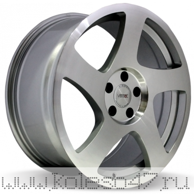 VISSOL V-006 8.5x18/5x112 ET45 D66.6 SILVER-POLISHED