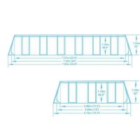 Каркасный бассейн Bestway 56475 (732х366х132) с песочным фильтром