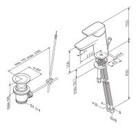 Смеситель Am.Pm Spirit F7082100 схема 2