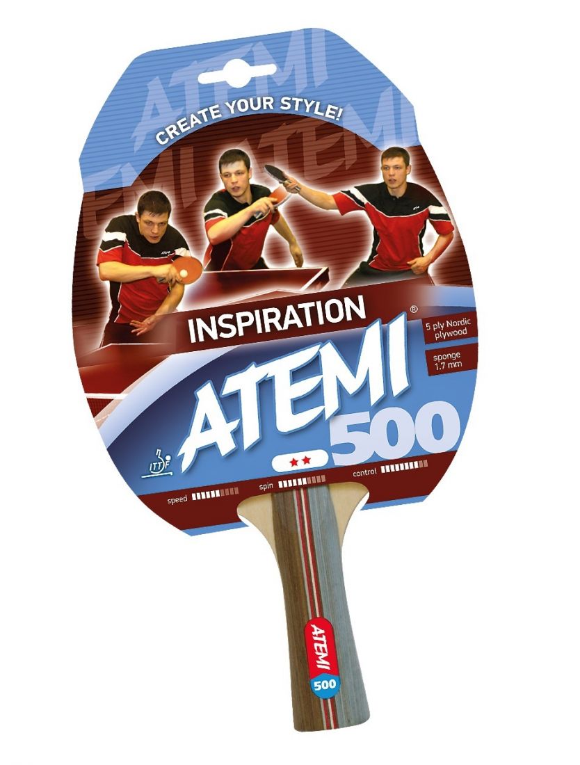 Ракетка для настольного тенниса ATEMI 500 2 звезды