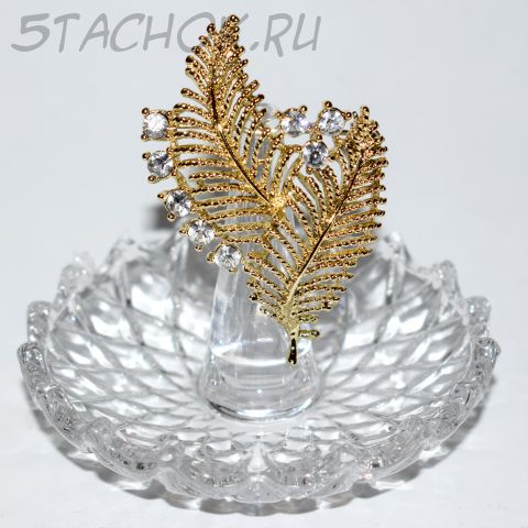 Брошь "Ветка мимозы" (США)