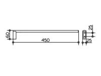 Keuco Edition 400 Полотенцедержатель 11520 (45 см) схема 3