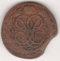 1 копейка 1759 г. брак заготовки