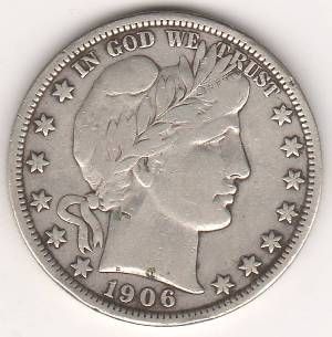 1/2 доллара 1906 г. США