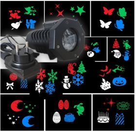 Светодиодный LED уличный проектор 12 сменных слайдов