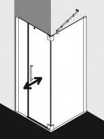 Душевая кабина Kermi Pasa XP в угол или П-образная PX 1FR/L схема 1