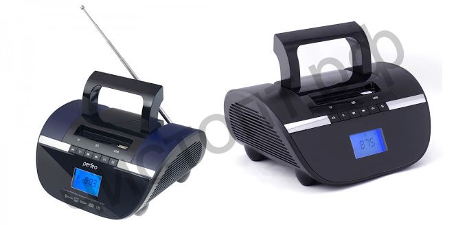 Колонка универс.с радио Perfeo STILIUS BT, FM, MP3 USB/SD, часы-будильник, USB/600mAh, черн/фиолет (i350PRO-PR)