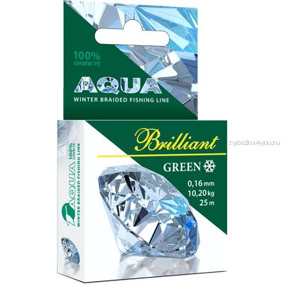 Шнур плетеный Aqua Green Brilliant 25 м