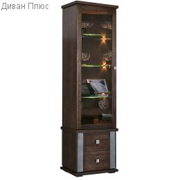 Шкаф с витриной Тунис П343.21Ш