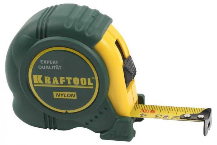 Рулетка Kraftool 5 м, 19мм с нейлоновым покрытием