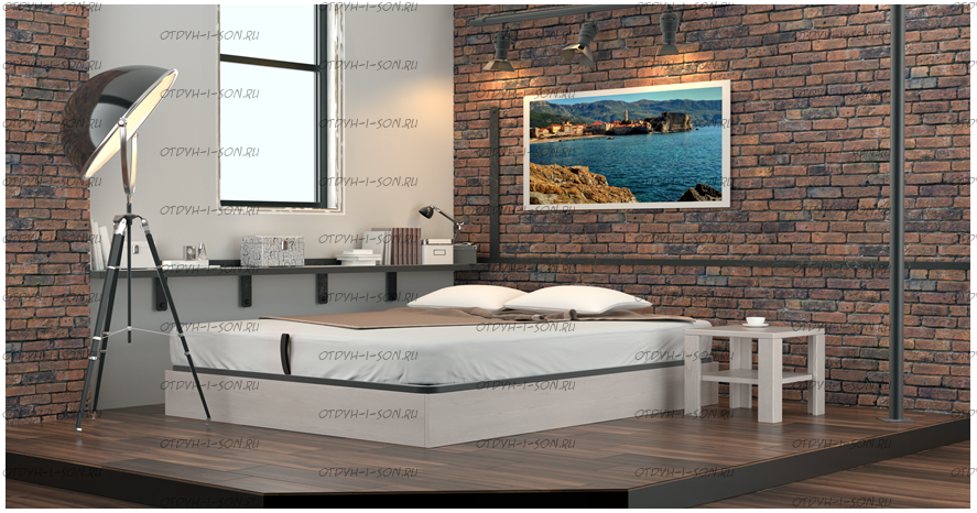 Кровать с подъемным механизмом Куб МЛПД DreamLine