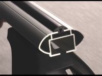 Багажник на крышу Toyota Corolla 2013-..., Lux, аэродинамические дуги (53 мм)