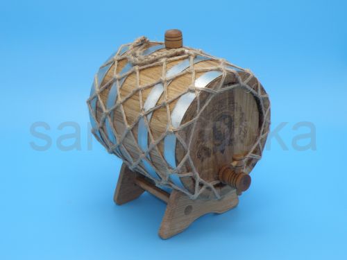 Бочка дубовая с гравировкой 5л