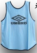 Манишка футбольная UMBRO взрослая Голубая