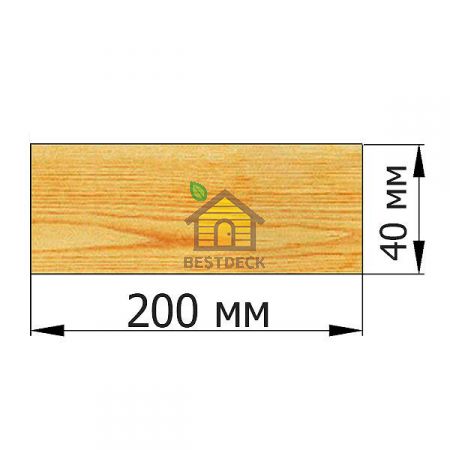 Доска 40*200 строганая сухая