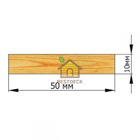 Рейка 10*50 строганая сухая