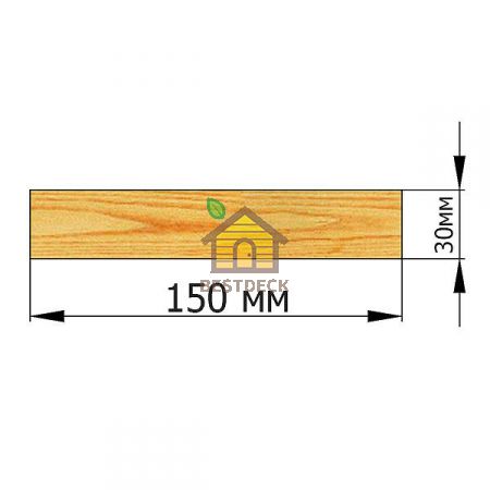 Доска 30*150 строганая сухая