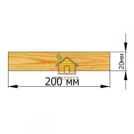 Доска 20*200 строганая сухая