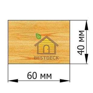 Брусок 40*60 строганый сухой