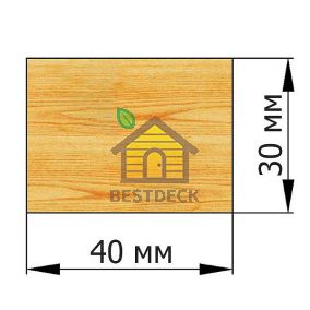 Брусок 30*40 строганый сухой