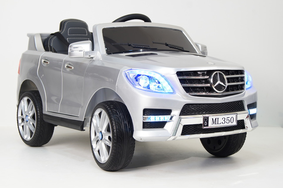 113. Электромобиль Mercedes-Benz ML 350 silver детский
