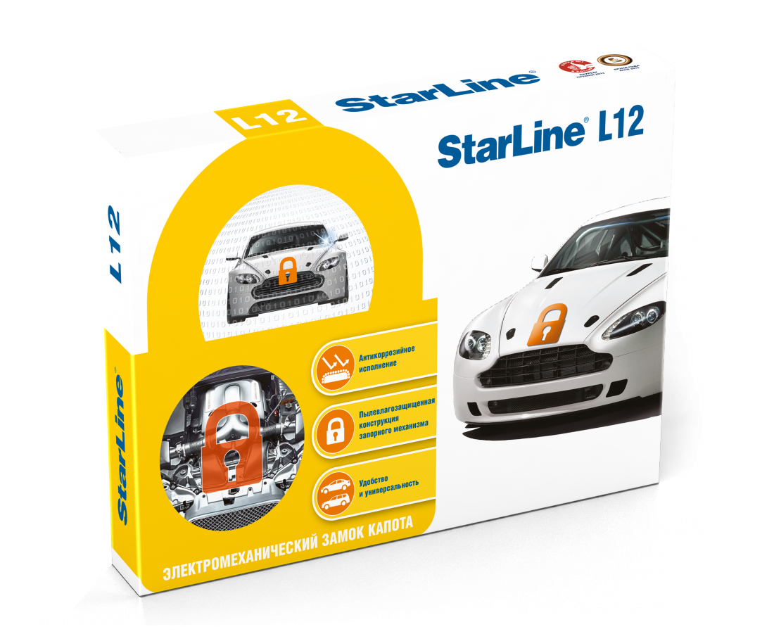 StarLine L12   электромеханический замок капота.