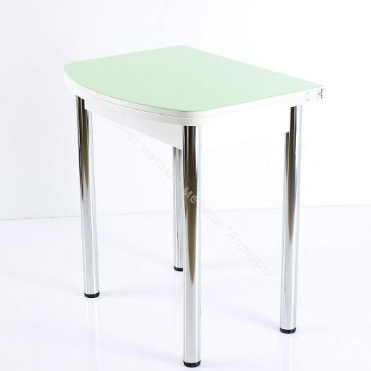 Стол раскладной "СПГ-02" СТ2 (Фисташковый/Хром)