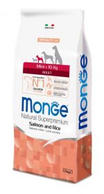 Monge Dog Speciality Mini корм для взрослых собак мелких пород лосось с рисом 7,5 кг