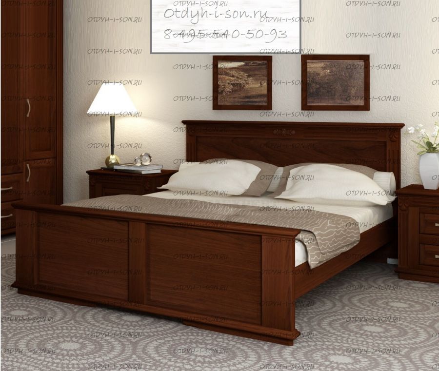 Кровать Палермо Массив DreamLine (с 2 спинками)