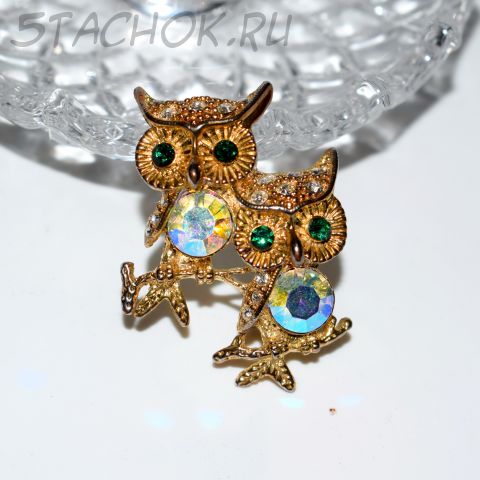 Брошь "Совята-милашки" (США)