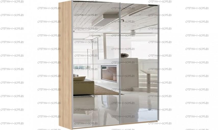 Шкаф-купе Эста, 2 двери, зеркала