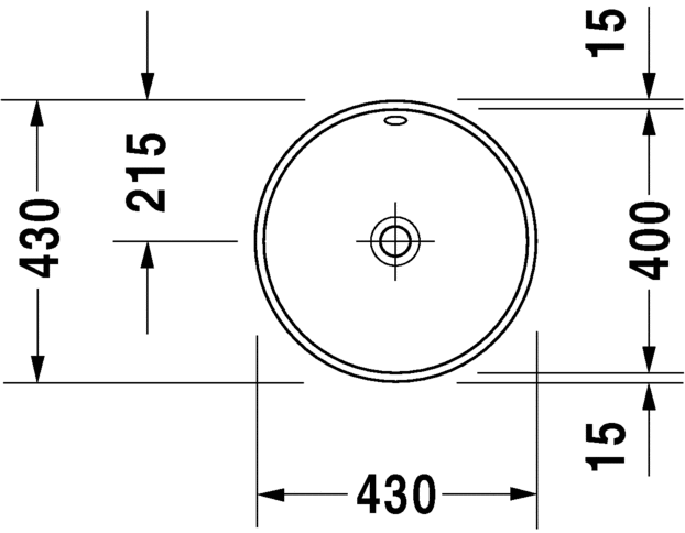 Раковина Duravit Architec встраиваемая 40х40 046840 ФОТО