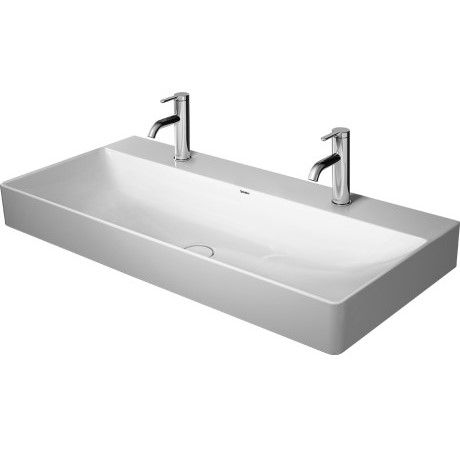 Раковина Duravit DuraSquare двойная шлифованная 100х47 235310