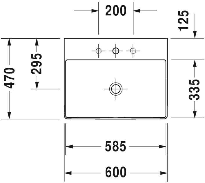 Раковина Duravit DuraSquare шлифованная 60х47 235360 ФОТО