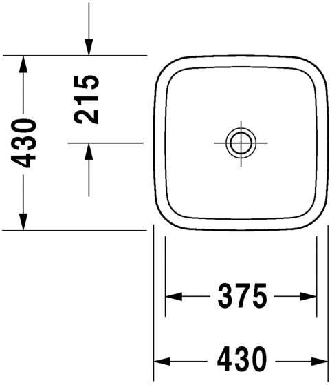 Раковина Duravit DuraStyle 43х43 034943 ФОТО