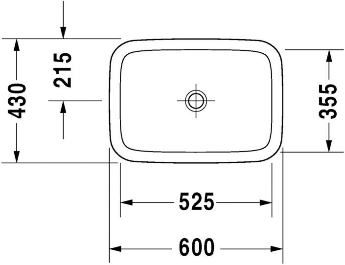 Раковина Duravit DuraStyle встраиваемая 60х43 037260 ФОТО