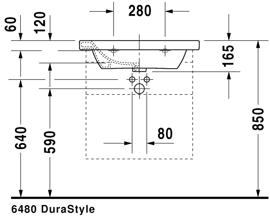 Раковина Duravit DuraStyle 65х48 232065 ФОТО