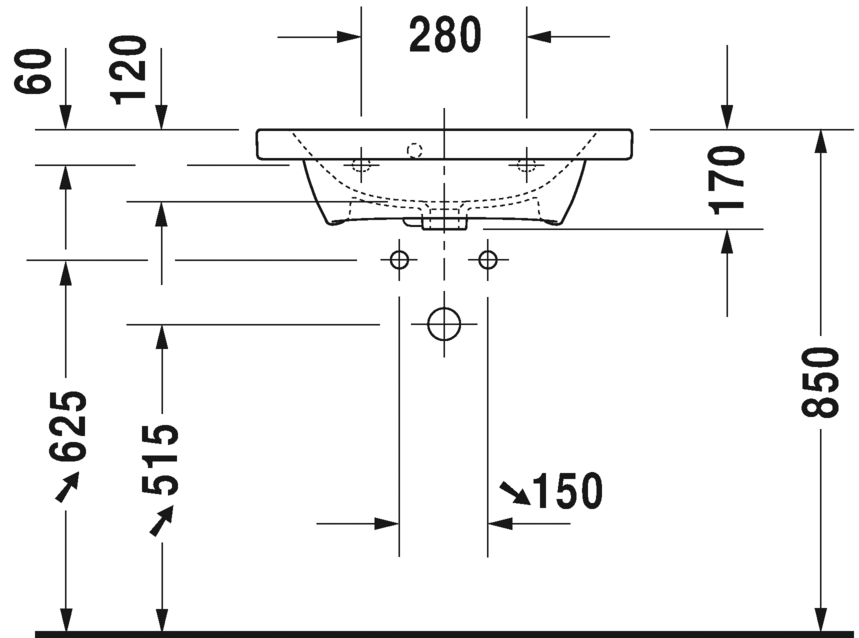 Раковина Duravit DuraStyle 63,5х40 233763 ФОТО