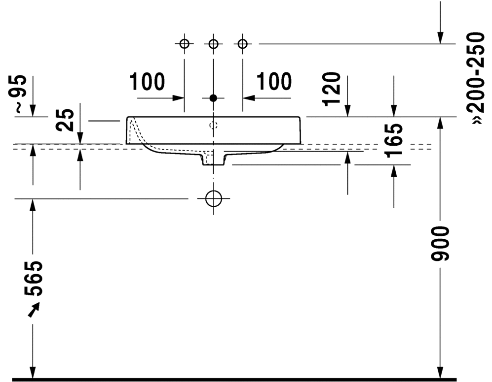 Раковина Duravit Happy D.2 60х40 231460 схема 3