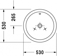 Раковина Duravit Starck 1 53х53 044753 схема 1