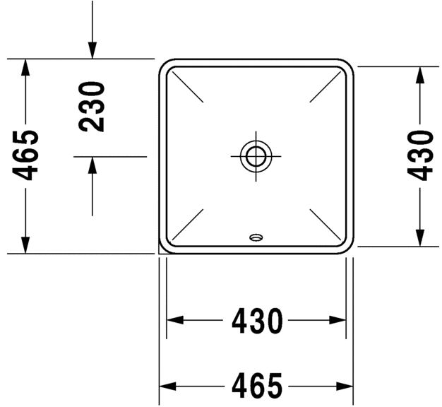 Раковина Duravit Starck 3 встраиваемая 43х43 030543 ФОТО