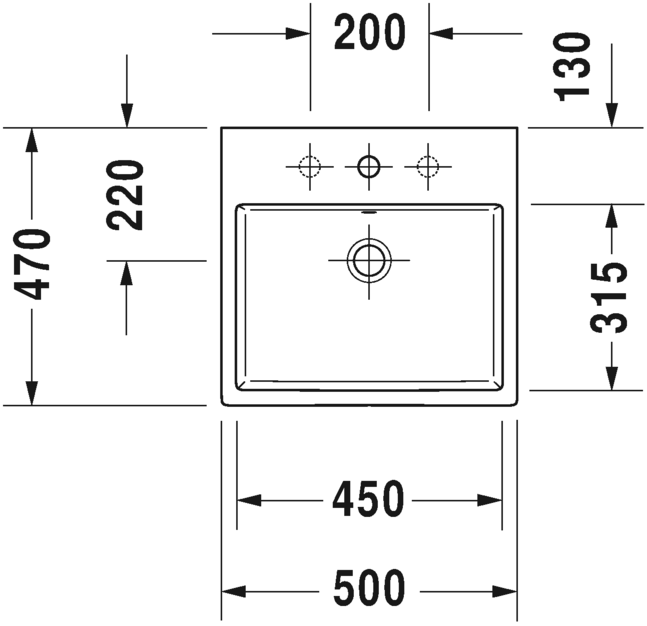 Раковина Duravit Vero Air 50х47 235050 ФОТО