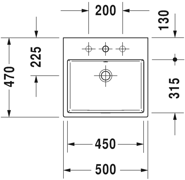 Раковина Duravit Vero Air накладная 50х47 235250 ФОТО