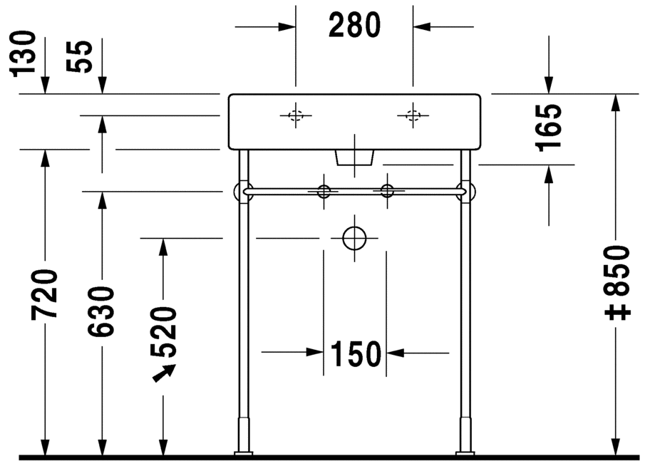 Раковина Duravit Vero 60х47 045460 ФОТО