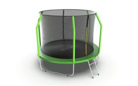 Батут EVO jump Cosmo 10ft (Green) с внутренней сеткой и лестницей