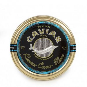 Черная осетровая икра зернистая Russian Caviar House Классик Малосол - 113 г (Россия)