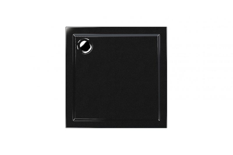 Поддон Melodia Eletto 100х100х13 черный, MTYET100100bk