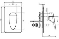 Fima carlo frattini Eclipse смеситель для ванны/душа F3919X2 схема 1