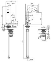 Fima carlo frattini Fluid смеситель для раковины F3851 схема 1