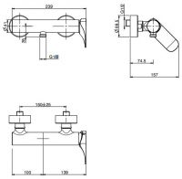 Fima carlo frattini Quad смеситель для душа F3735/1 схема 2